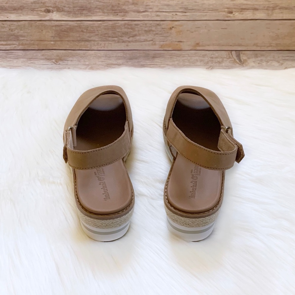 Timberland Emerson Point Peep Toe Leather Sandals - Picture 6 of 8
